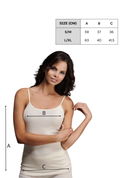 Damski Podkoszulek z Wełny Merynosów Ecru.jpg